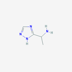 molecular formula C4H8N4 B3124310 1-(1H-1,2,4-triazol-5-yl)ethanamine CAS No. 317830-80-1