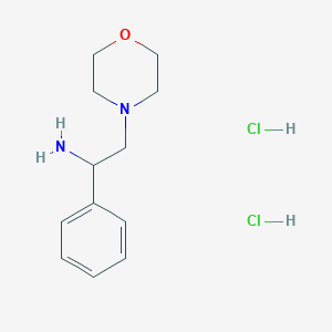 molecular formula C12H20Cl2N2O B3124316 (2-吗啉-4-基-1-苯乙基)胺二盐酸盐 CAS No. 31788-82-6