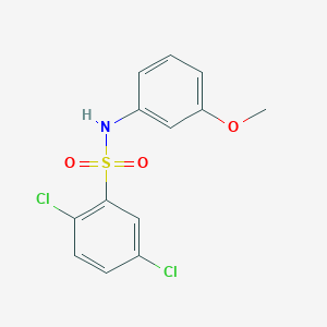 molecular formula C13H11Cl2NO3S B312434 2,5-dichloro-N-(3-methoxyphenyl)benzenesulfonamide 