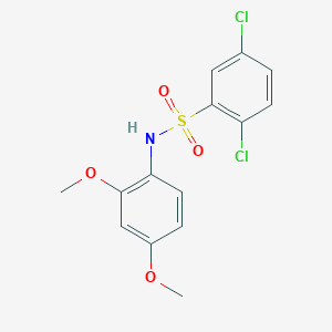 molecular formula C14H13Cl2NO4S B312435 2,5-dichloro-N-(2,4-dimethoxyphenyl)benzenesulfonamide 