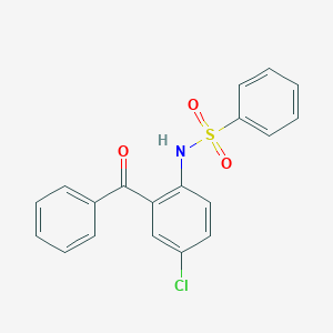 molecular formula C19H14ClNO3S B312439 N-(2-benzoyl-4-chlorophenyl)benzenesulfonamide 