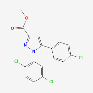 methyl 5-(4-chlorophenyl)-1-(2,5-dichlorophenyl)-1H-pyrazole-3-carboxylate