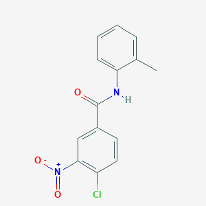 molecular formula C14H11ClN2O3 B312447 4-chloro-N-(2-methylphenyl)-3-nitrobenzamide 