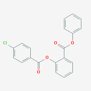 molecular formula C20H13ClO4 B312449 Phenyl 2-[(4-chlorobenzoyl)oxy]benzoate 