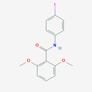 molecular formula C15H14INO3 B312450 N-(4-iodophenyl)-2,6-dimethoxybenzamide 