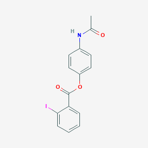 molecular formula C15H12INO3 B312452 4-(Acetylamino)phenyl 2-iodobenzoate 