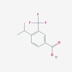 molecular formula C11H11F3O2 B3124522 4-Isopropyl-3-(trifluoromethyl)benzoic acid CAS No. 318528-52-8