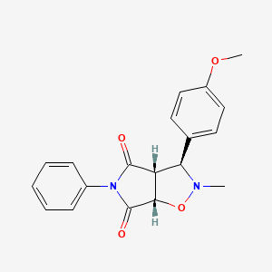 (3S,3aR,6aS)-3-(4-methoxyphenyl)-2-methyl-5-phenyl-hexahydro-2H-pyrrolo[3,4-d][1,2]oxazole-4,6-dione