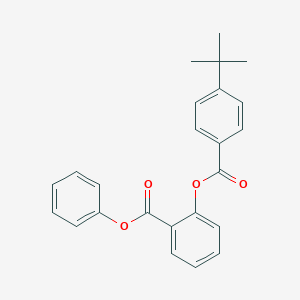 molecular formula C24H22O4 B312456 Phenyl 2-[(4-tert-butylbenzoyl)oxy]benzoate 
