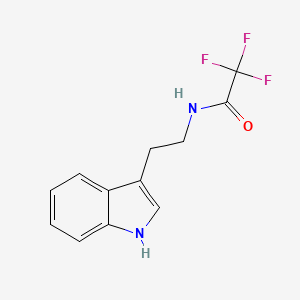 molecular formula C12H11F3N2O B3124566 2,2,2-Trifluoro-N-[2-(1H-indol-3-yl)ethyl]acetamide CAS No. 319-76-6
