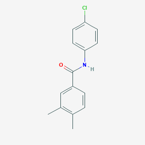 molecular formula C15H14ClNO B312458 N-(4-chlorophenyl)-3,4-dimethylbenzamide 