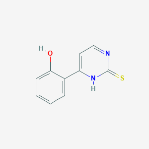 molecular formula C10H8N2OS B3124595 2-(2-Sulfanyl-4-pyrimidinyl)benzenol CAS No. 31964-90-6