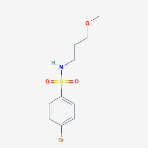 molecular formula C10H14BrNO3S B312461 4-bromo-N-(3-methoxypropyl)benzenesulfonamide 