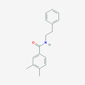 molecular formula C17H19NO B312468 3,4-dimethyl-N-(2-phenylethyl)benzamide 