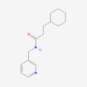 molecular formula C15H22N2O B312470 3-Cyclohexyl-N-pyridin-3-ylmethyl-propionamide 