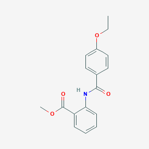 molecular formula C17H17NO4 B312474 Methyl2-[(4-ethoxybenzoyl)amino]benzoate 