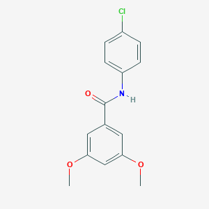 molecular formula C15H14ClNO3 B312479 N-(4-chlorophenyl)-3,5-dimethoxybenzamide 