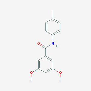 molecular formula C16H17NO3 B312480 3,5-dimethoxy-N-(4-methylphenyl)benzamide 