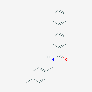 molecular formula C21H19NO B312489 N-(4-methylbenzyl)biphenyl-4-carboxamide 