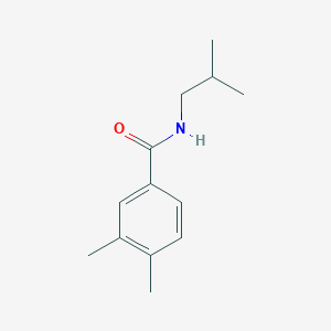 molecular formula C13H19NO B312491 3,4-dimethyl-N-(2-methylpropyl)benzamide 
