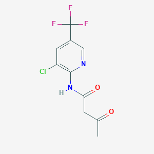 N-[3-chloro-5-(trifluoromethyl)-2-pyridinyl]-3-oxobutanamide