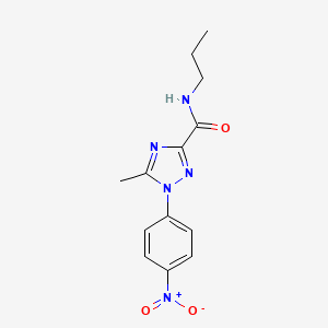 5-methyl-1-(4-nitrophenyl)-N-propyl-1H-1,2,4-triazole-3-carboxamide