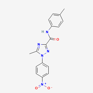 5-methyl-N-(4-methylphenyl)-1-(4-nitrophenyl)-1H-1,2,4-triazole-3-carboxamide