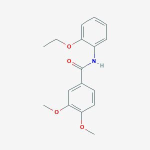 molecular formula C17H19NO4 B312506 N-(2-ethoxyphenyl)-3,4-dimethoxybenzamide 