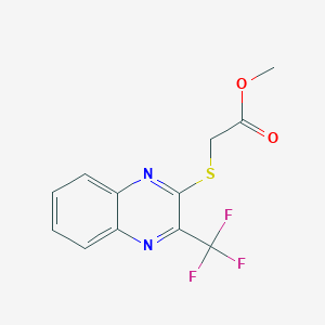 Methyl 2-((3-(trifluoromethyl)-2-quinoxalinyl)sulfanyl)acetate