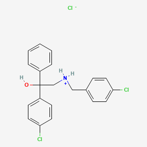 N-(4-chlorobenzyl)-2-(4-chlorophenyl)-2-hydroxy-2-phenyl-1-ethanaminium chloride