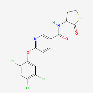 N-(2-oxotetrahydro-3-thiophenyl)-6-(2,4,5-trichlorophenoxy)nicotinamide