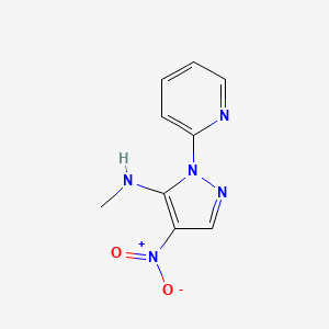 N-methyl-4-nitro-1-(2-pyridinyl)-1H-pyrazol-5-amine