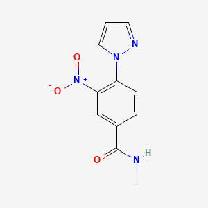 N-methyl-3-nitro-4-(1H-pyrazol-1-yl)benzenecarboxamide