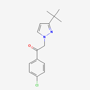 2-[3-(tert-butyl)-1H-pyrazol-1-yl]-1-(4-chlorophenyl)-1-ethanone