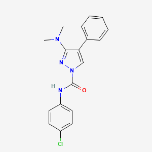 N-(4-chlorophenyl)-3-(dimethylamino)-4-phenyl-1H-pyrazole-1-carboxamide