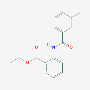 molecular formula C17H17NO3 B312517 Ethyl 2-[(3-methylbenzoyl)amino]benzoate 