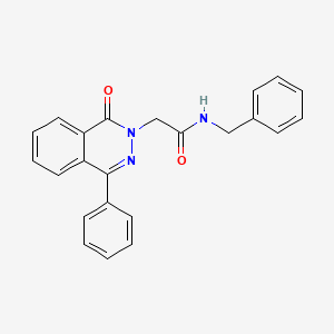 molecular formula C23H19N3O2 B3125220 N-benzyl-2-(1-oxo-4-phenyl-1,2-dihydrophthalazin-2-yl)acetamide CAS No. 321835-38-5