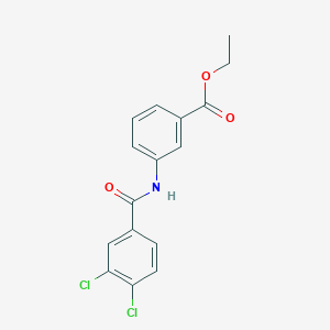 molecular formula C16H13Cl2NO3 B312523 Ethyl 3-[(3,4-dichlorobenzoyl)amino]benzoate 