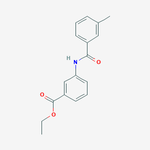 molecular formula C17H17NO3 B312524 Ethyl 3-[(3-methylbenzoyl)amino]benzoate 