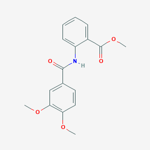 molecular formula C17H17NO5 B312526 Methyl 2-[(3,4-dimethoxybenzoyl)amino]benzoate 
