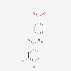 molecular formula C15H11Cl2NO3 B312528 Methyl 4-[(3,4-dichlorobenzoyl)amino]benzoate 
