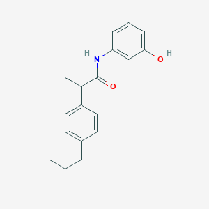molecular formula C19H23NO2 B312529 N-(3-hydroxyphenyl)-2-[4-(2-methylpropyl)phenyl]propanamide 