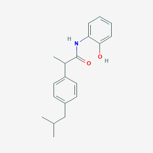 molecular formula C19H23NO2 B312530 N-(2-hydroxyphenyl)-2-[4-(2-methylpropyl)phenyl]propanamide 