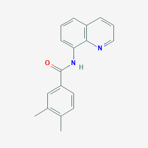 molecular formula C18H16N2O B312531 3,4-二甲基-N-(8-喹啉基)苯甲酰胺 