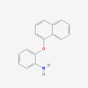molecular formula C16H13NO B3125313 2-(1-Naphthyloxy)aniline CAS No. 32219-16-2