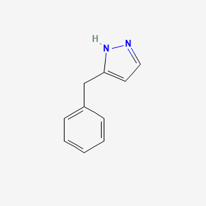 molecular formula C10H10N2 B3125335 5-苄基-1H-吡唑 CAS No. 32251-82-4