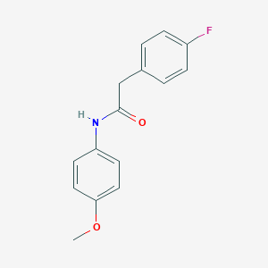 molecular formula C15H14FNO2 B312534 2-(4-fluorophenyl)-N-(4-methoxyphenyl)acetamide 