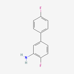 molecular formula C12H9F2N B3125343 4,4'-二氟联苯-3-胺 CAS No. 323-93-3