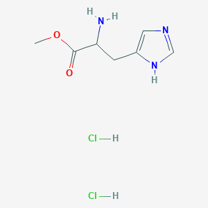 molecular formula C7H13Cl2N3O2 B3125349 methyl 2-amino-3-(1H-imidazol-4-yl)propanoate dihydrochloride CAS No. 32381-17-2
