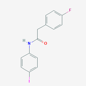 molecular formula C14H11FINO B312536 2-(4-fluorophenyl)-N-(4-iodophenyl)acetamide 